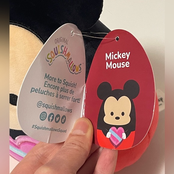 Disney Retro Mickey Mouse Valentine Squishmallow - 9” - Picture 5 of 6